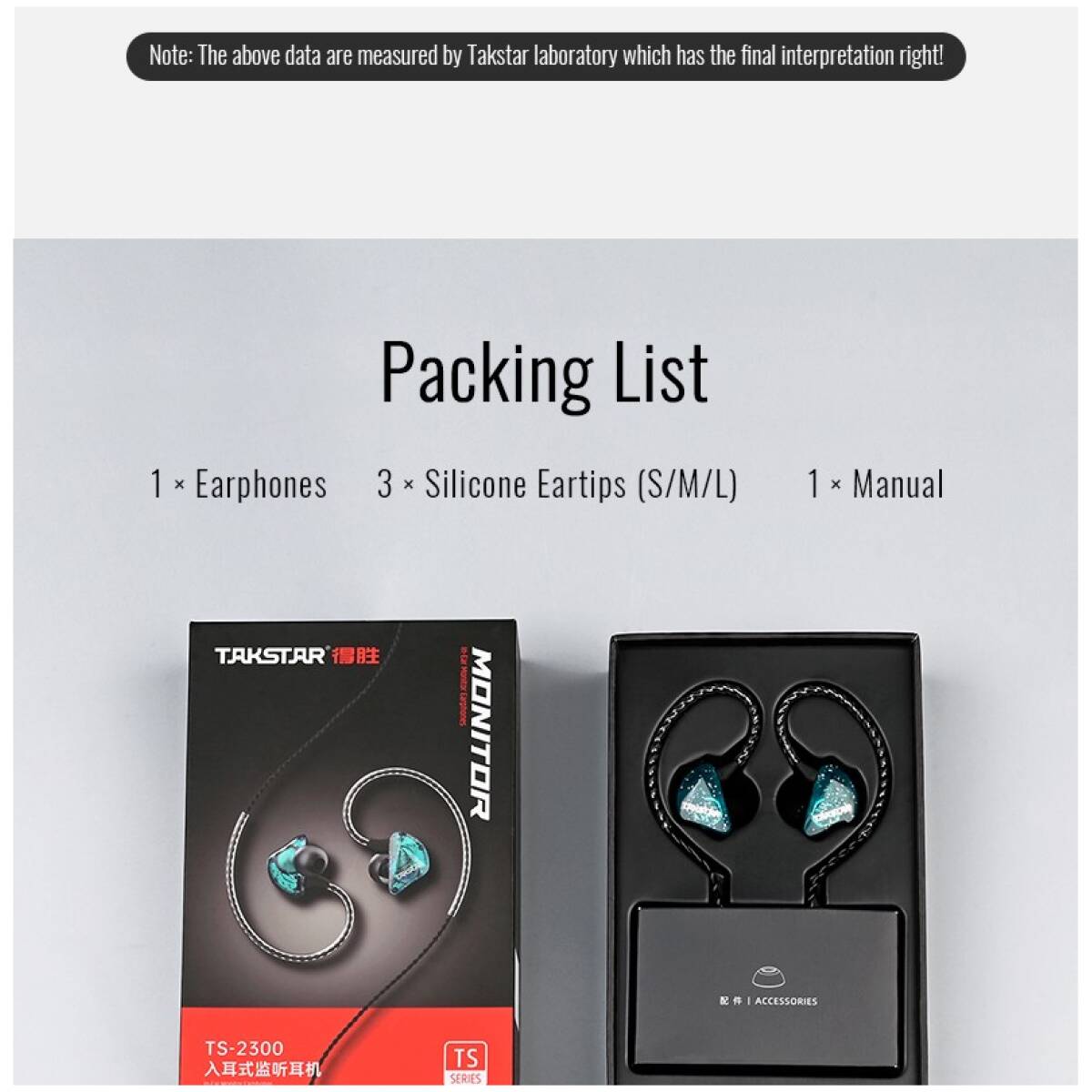 Takstar TS-2300 Blue In-Ear Monitor Earphones - Image 21