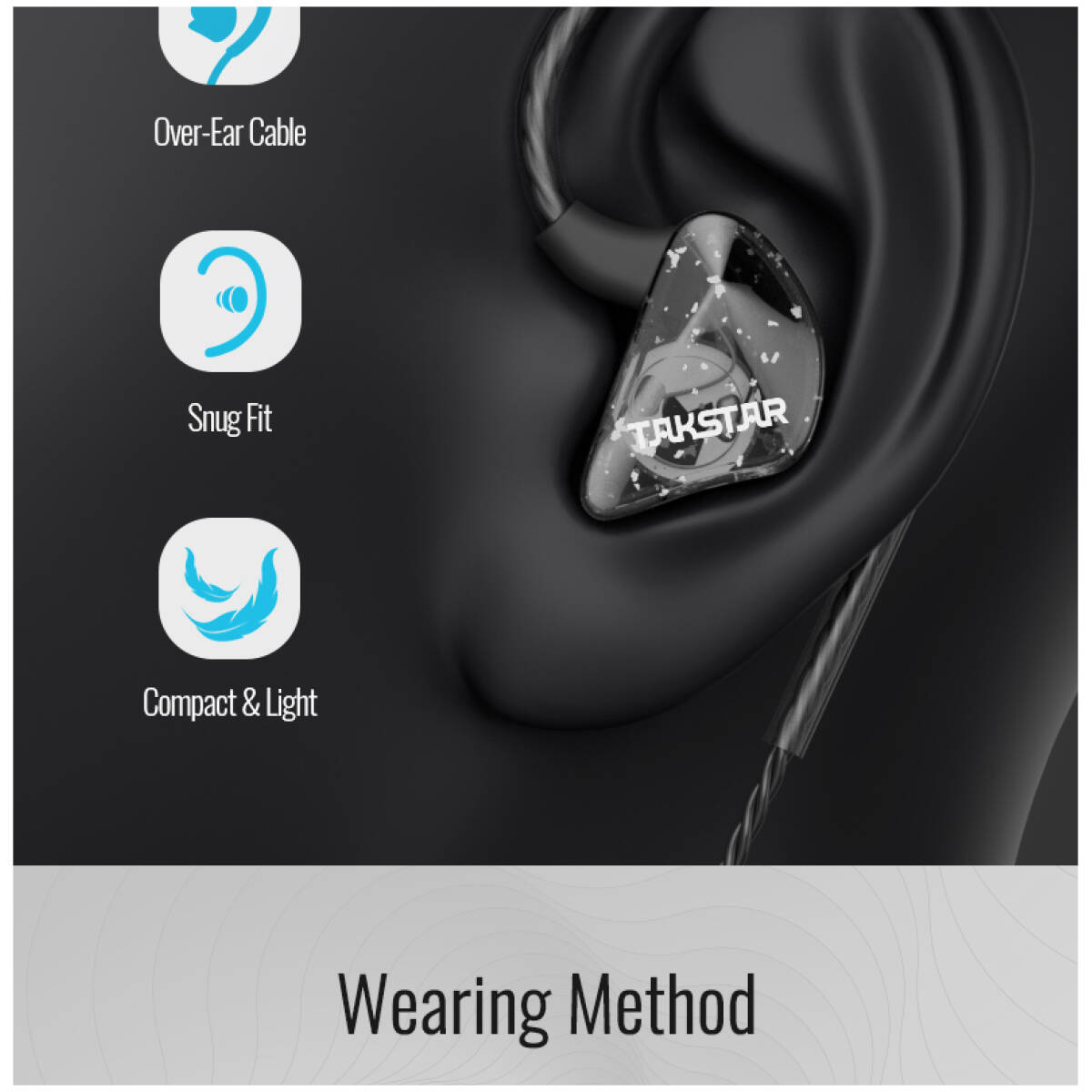 Takstar TS-2300 Black In-Ear Monitor Earphones - Image 9