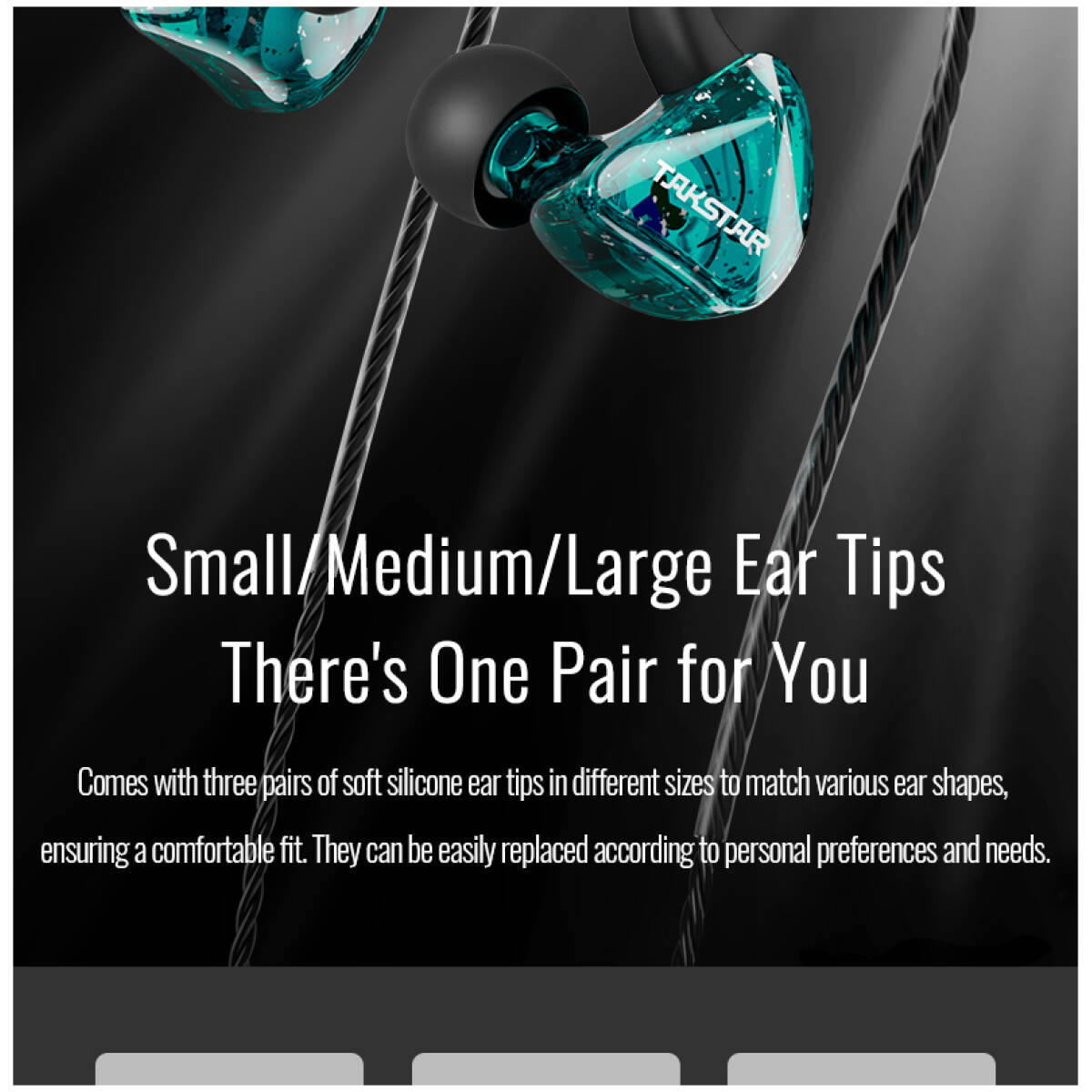 Takstar TS-2300 Black In-Ear Monitor Earphones - Image 11