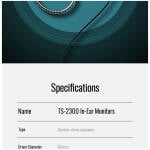 Takstar TS-2300 Blue In-Ear Monitor Earphones - Image 19