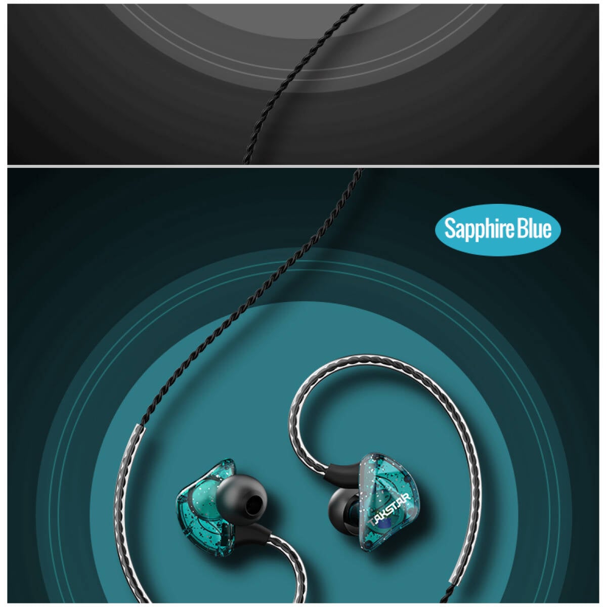 Takstar TS-2300 Blue In-Ear Monitor Earphones - Image 18