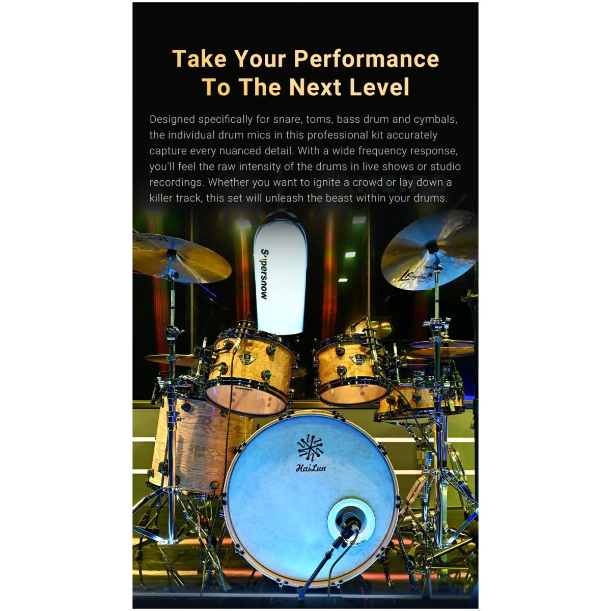 Takstar DMS-M7 Drum Microphone Set - Image 6