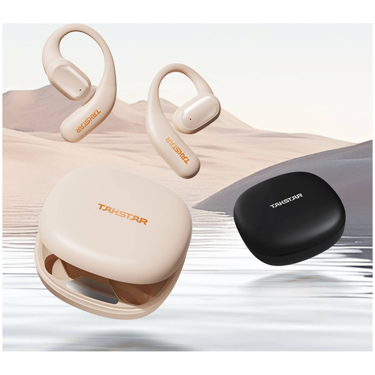 Takstar LA350W White Open-Ear Wireless Headphones - Image 6