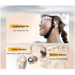 Takstar LA350W White Open-Ear Wireless Headphones - Image 7