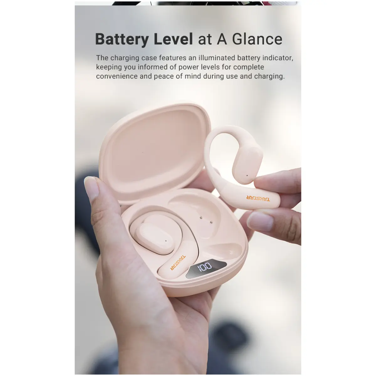 Takstar LA350W White Open-Ear Wireless Headphones - Image 19