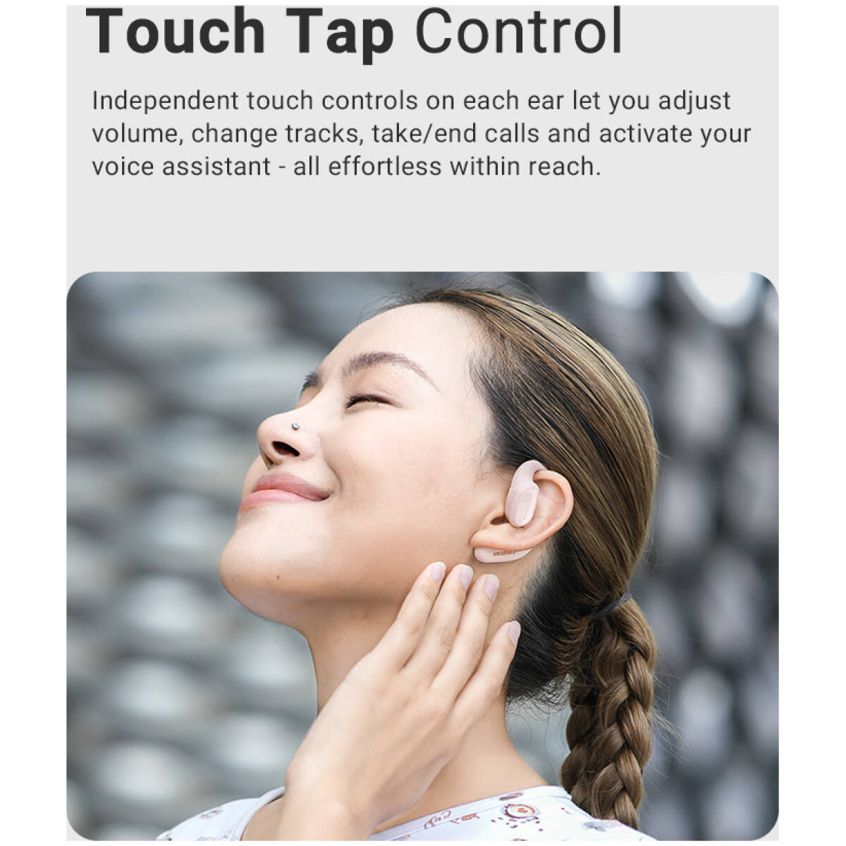 Takstar LA350W White Open-Ear Wireless Headphones - Image 17