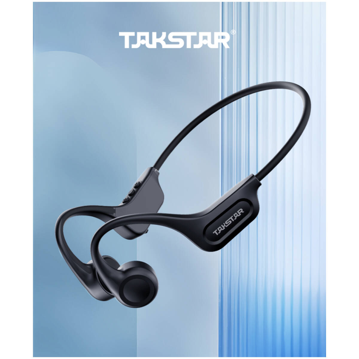 Takstar LR100W Black Bone Conduction Headphones - Image 4