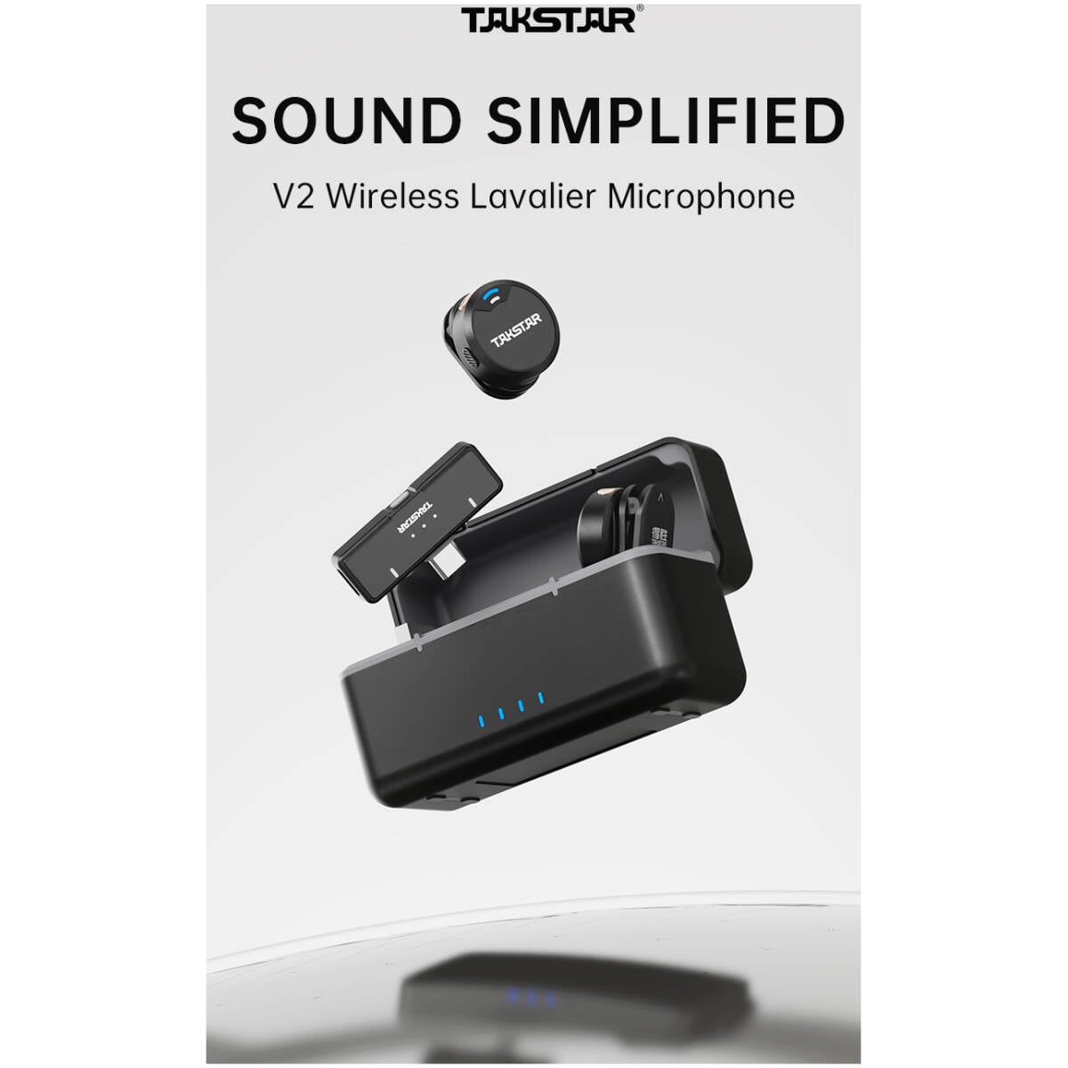 Takstar V2 Wireless Lavalier C-Type Connector Microphone - Image 11