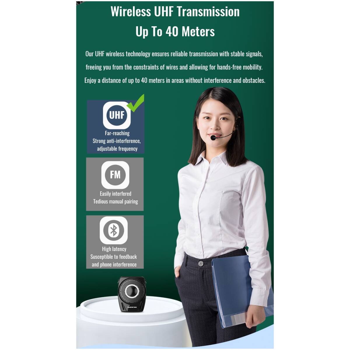 Takstar E8W (Headset Version) Wireless Amplifier - Image 10