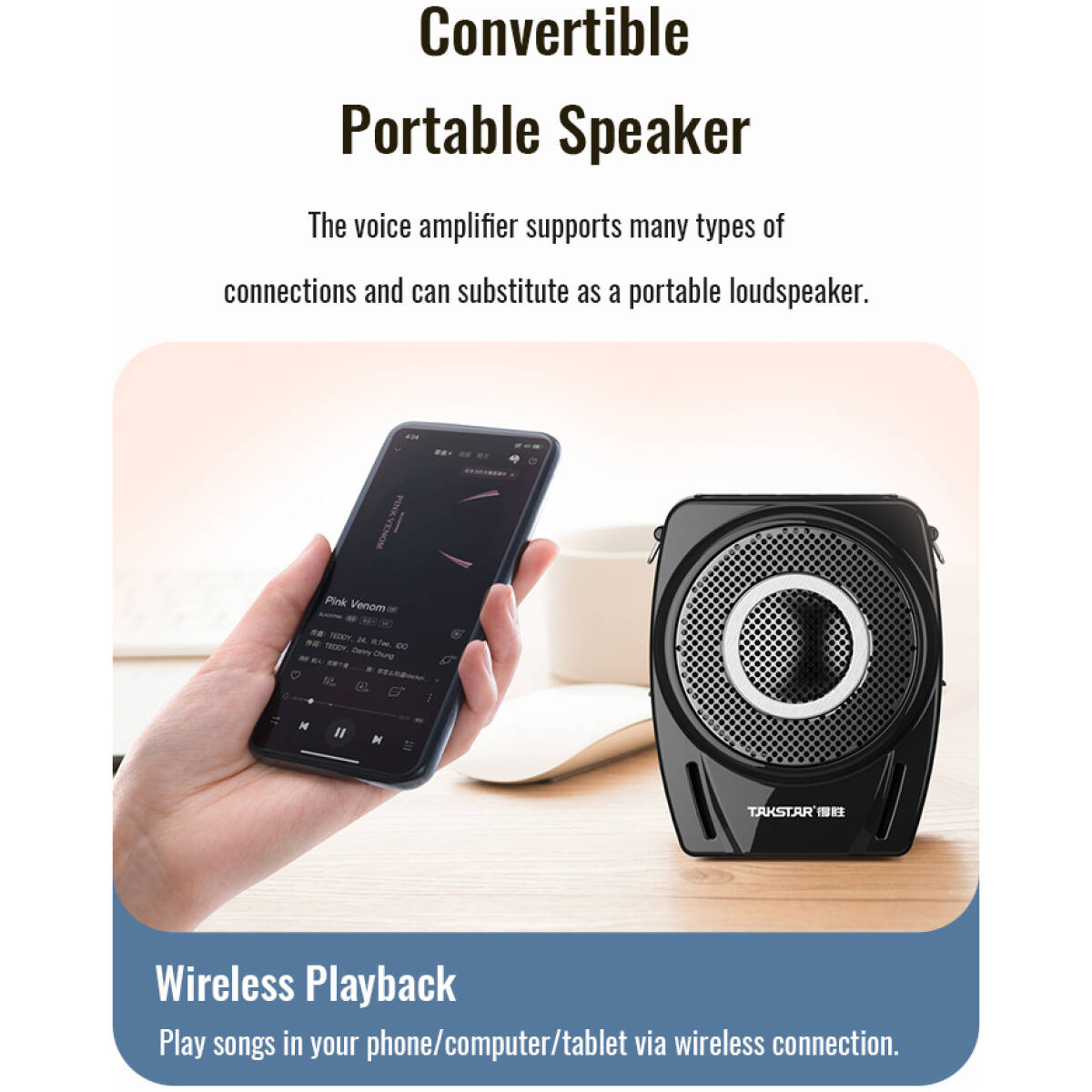Takstar E8W (Headset Version) Wireless Amplifier - Image 14