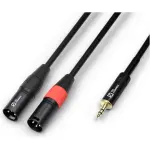 Pdc CX70 - 3 Signal Lead 2X Xlr Male - 3.5MM Stereo Male 3M