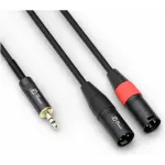 Pdc CX70 - 3 Signal Lead 2X Xlr Male - 3.5MM Stereo Male 3M - Image 3