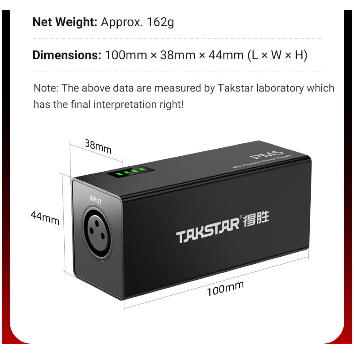 Takstar PM5 (GEN 2) 48V Phantom Power Supply - Image 19