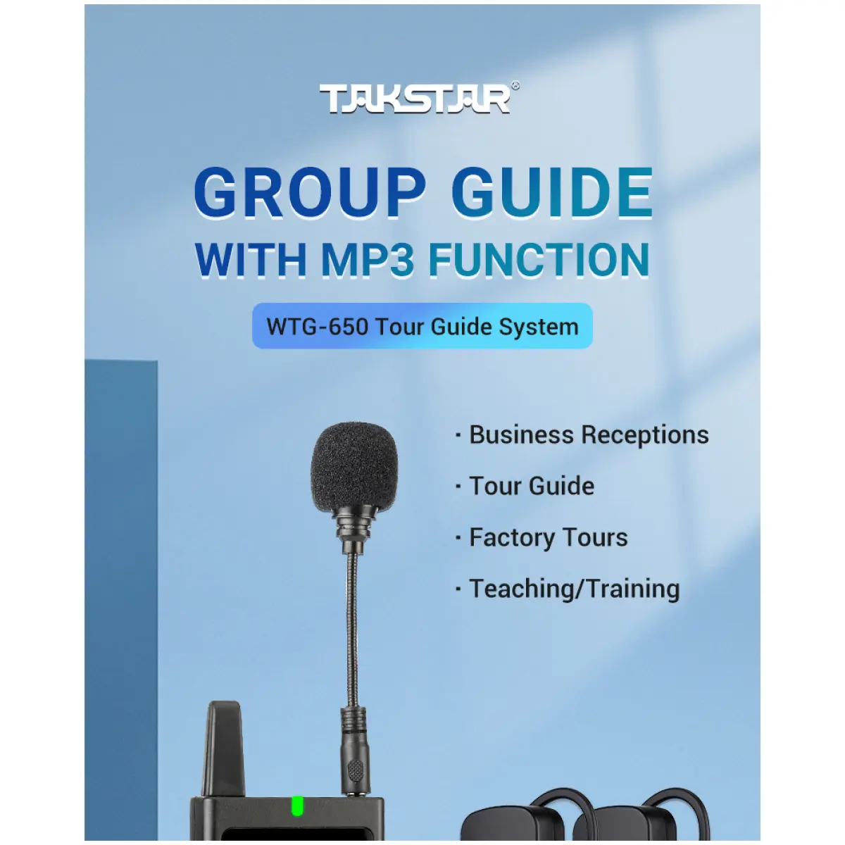 Takstar WTG-650 Tour Guide System Bundle - Image 2