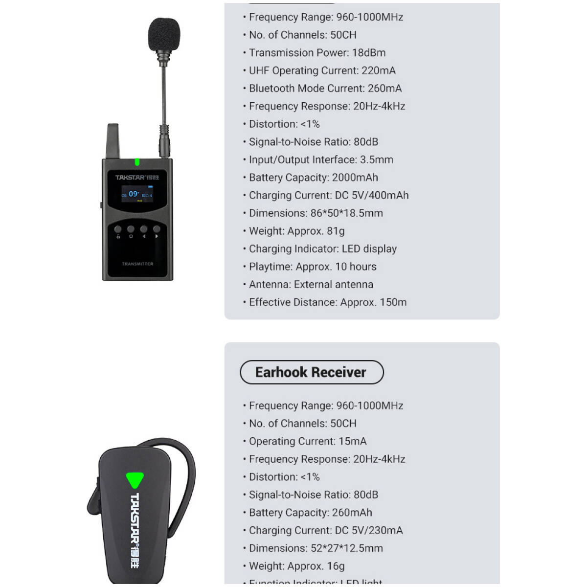 Takstar WTG-650 Earhook Receiver - Image 17