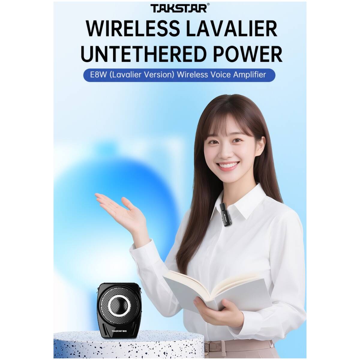 Takstar E8W (Lavalier Version) Wireless Voice Amplifier - Image 5