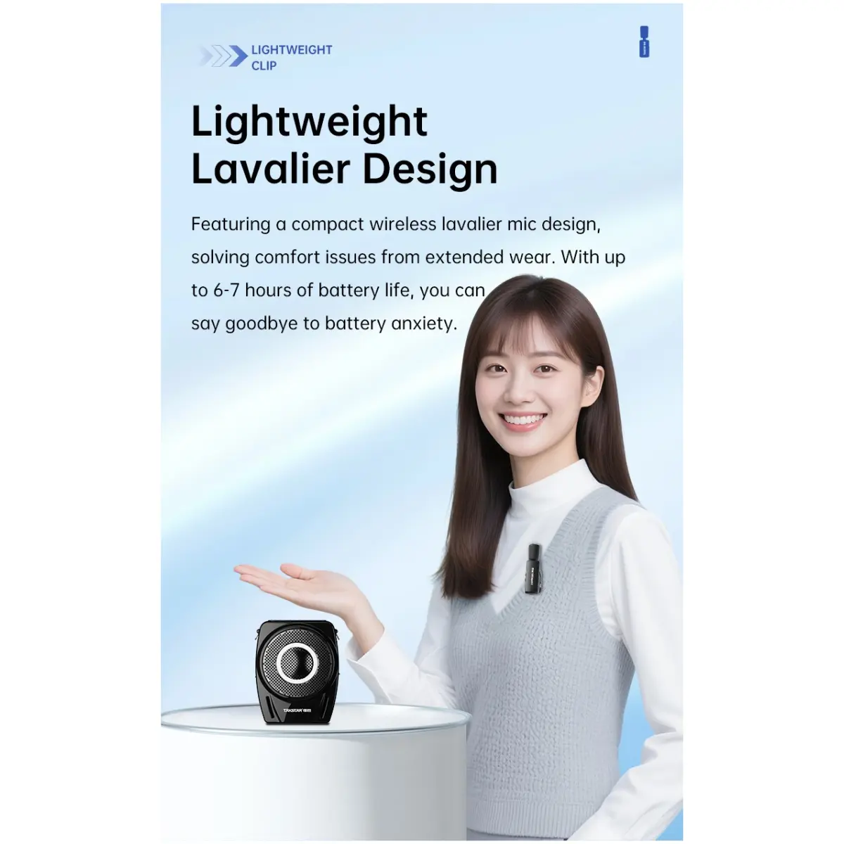 Takstar E8W (Lavalier Version) Wireless Voice Amplifier - Image 7