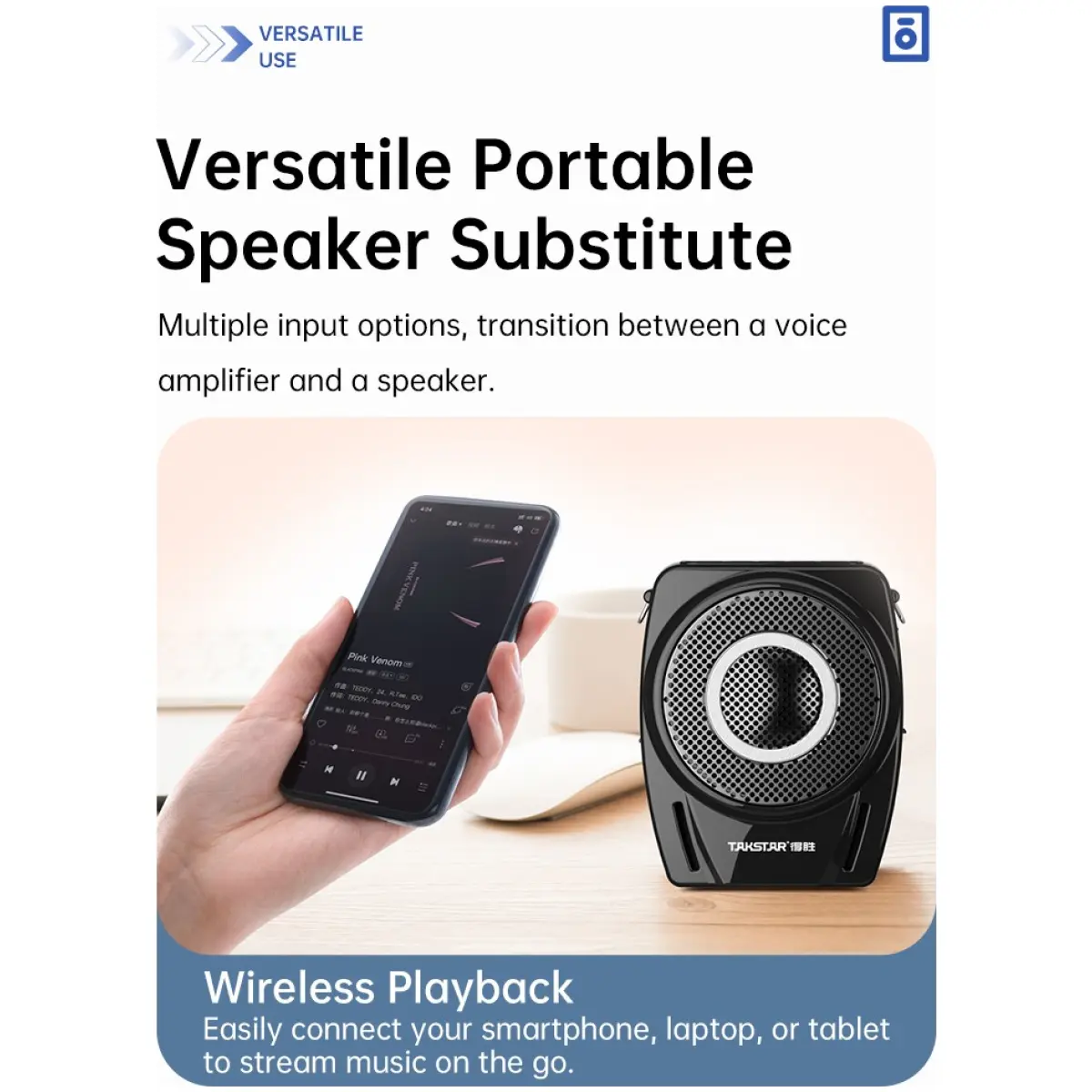 Takstar E8W (Lavalier Version) Wireless Voice Amplifier - Image 15