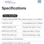 Takstar E8W (Lavalier Version) Wireless Voice Amplifier - Image 18