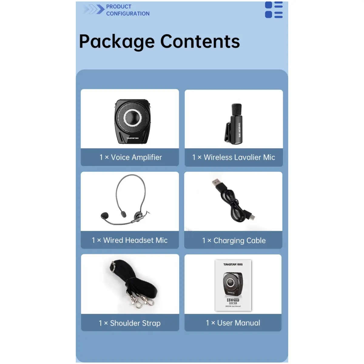 Takstar E8W (Lavalier Version) Wireless Voice Amplifier - Image 19