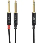 Pdc CX76 - 6 Signal Lead 6.3MM Stereo Male - 2X 6.3MM Mono Male 6M - Image 2