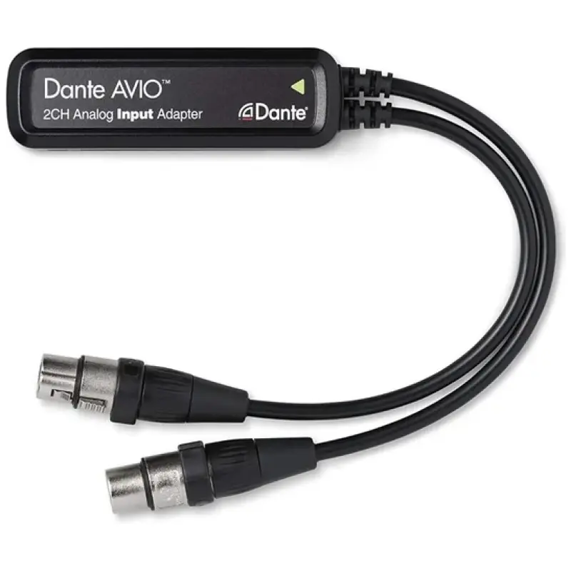 Audinate Dante ADP-DAI-AU-2X0 AVIO Analog Input Adapter 2 Ch