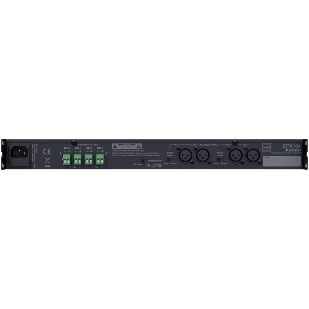 Audac EPA104 Quad-Channel Class-D Amplifier - Image 2