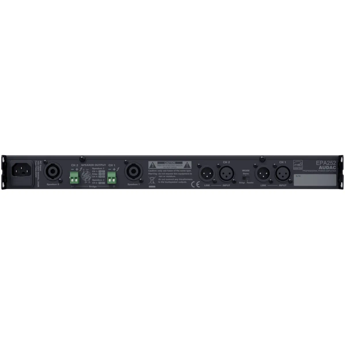 Audac EPA252 Dual-Channel Class-D Amplifier - Image 2