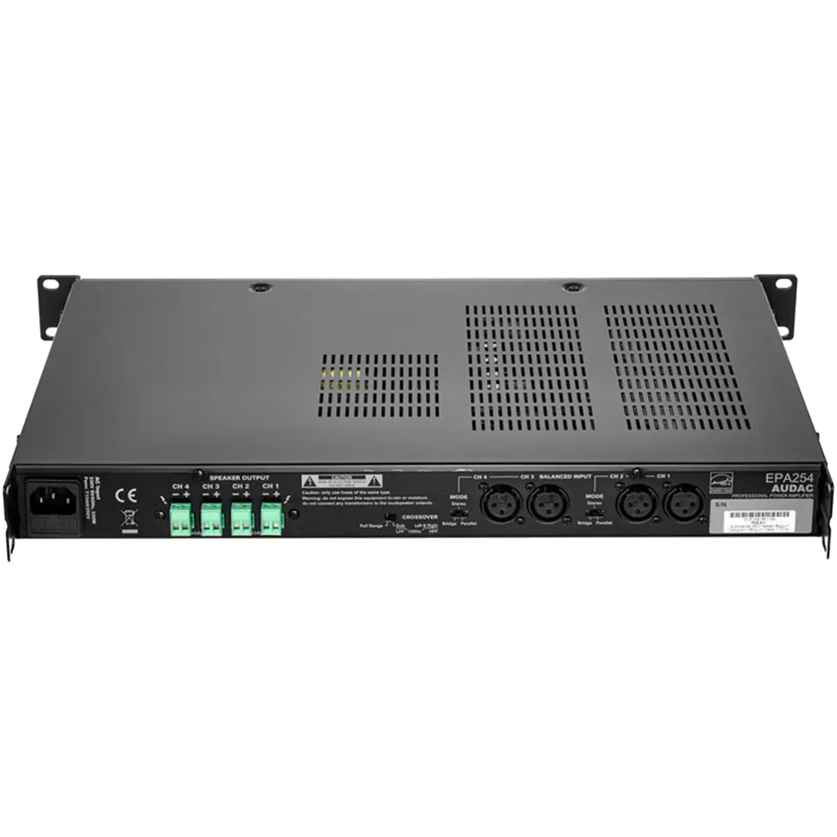 Audac EPA254 Quad-Channel Class-D Amplifier - Image 3