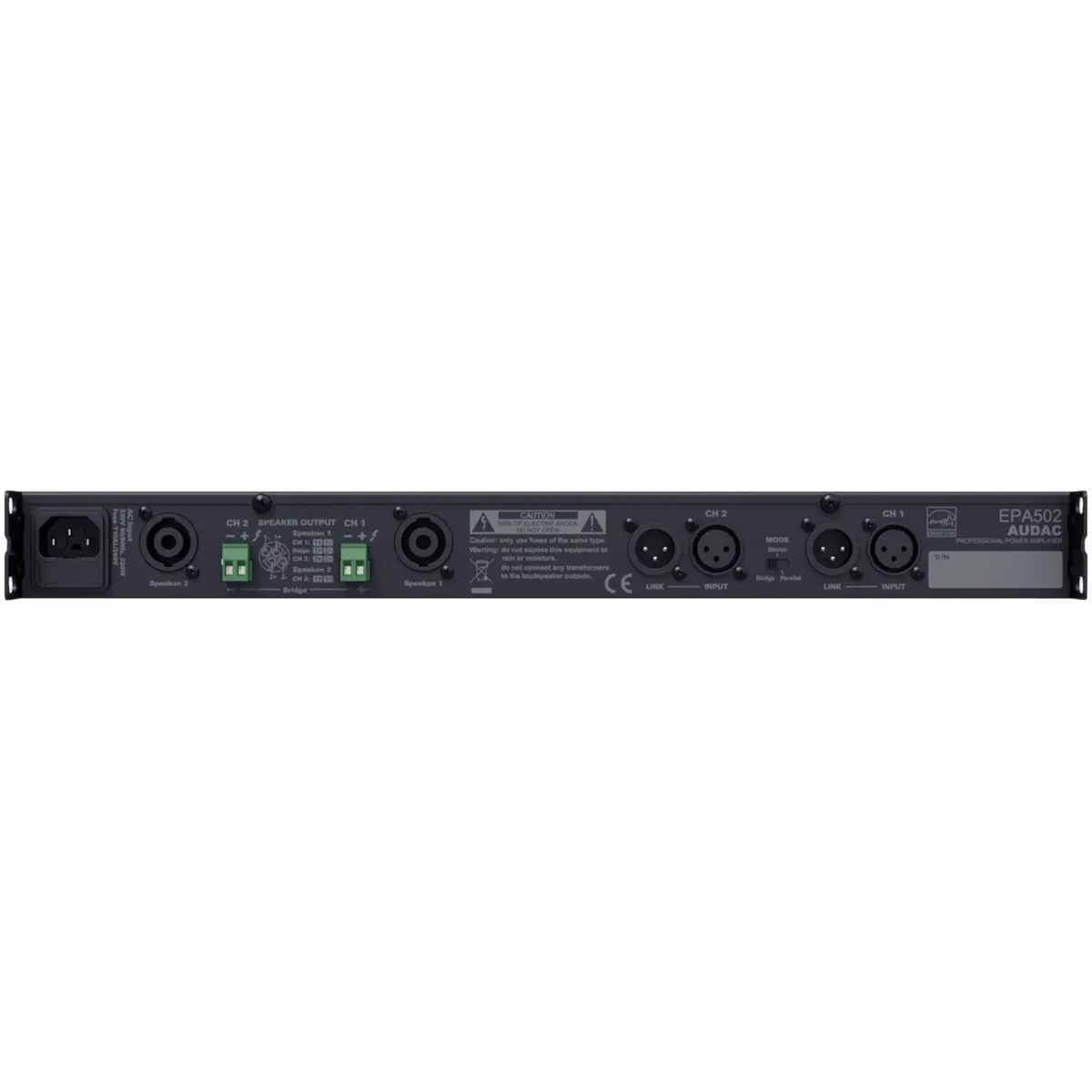 Audac EPA502 Dual-channel Class-D amplifier - Image 2
