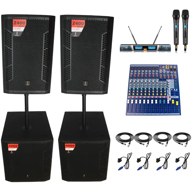 Imix ES115P and M18P Active Speaker Combo