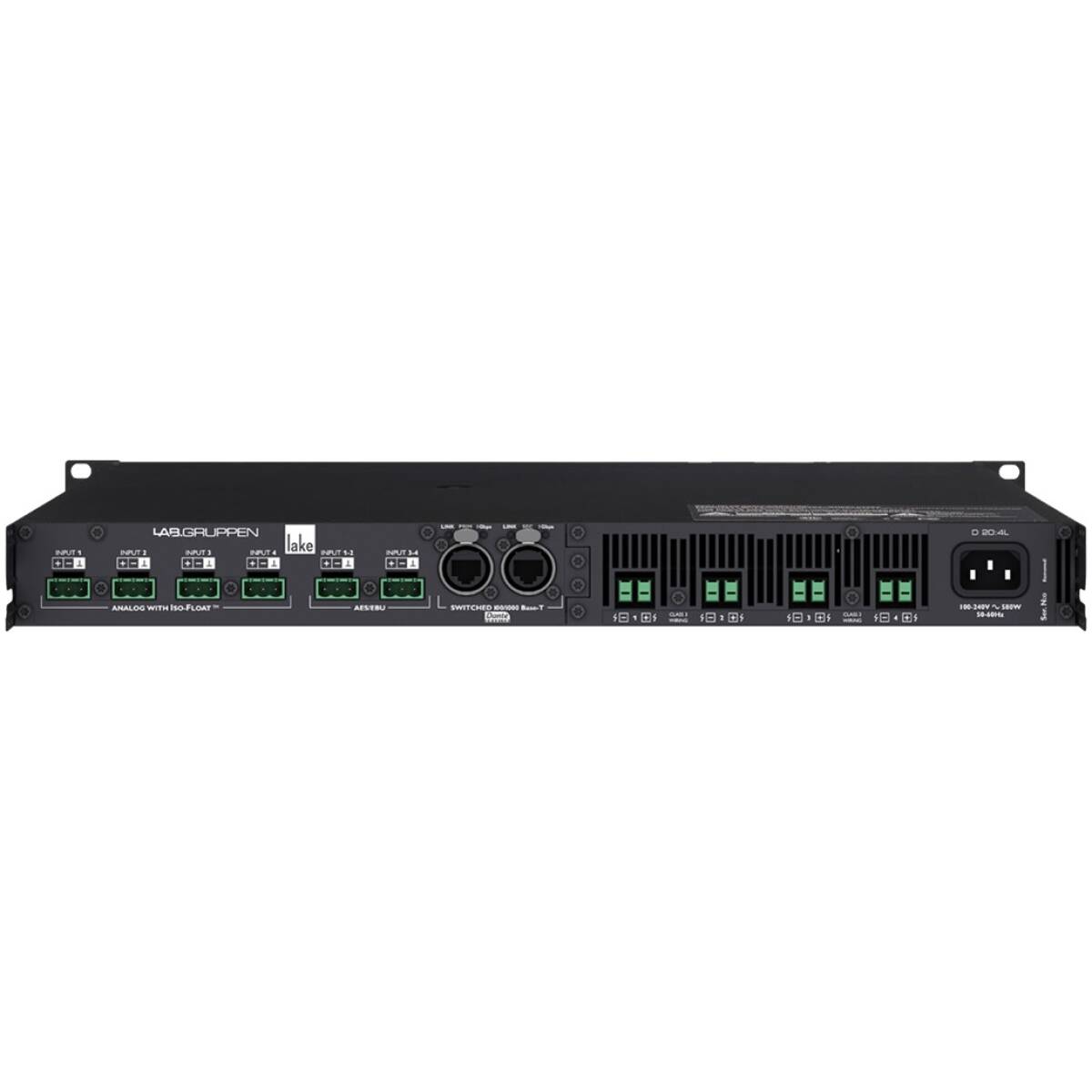 Lab Gruppen D 20:4L 2000W Amplifier With 4 Output Channels - Image 2