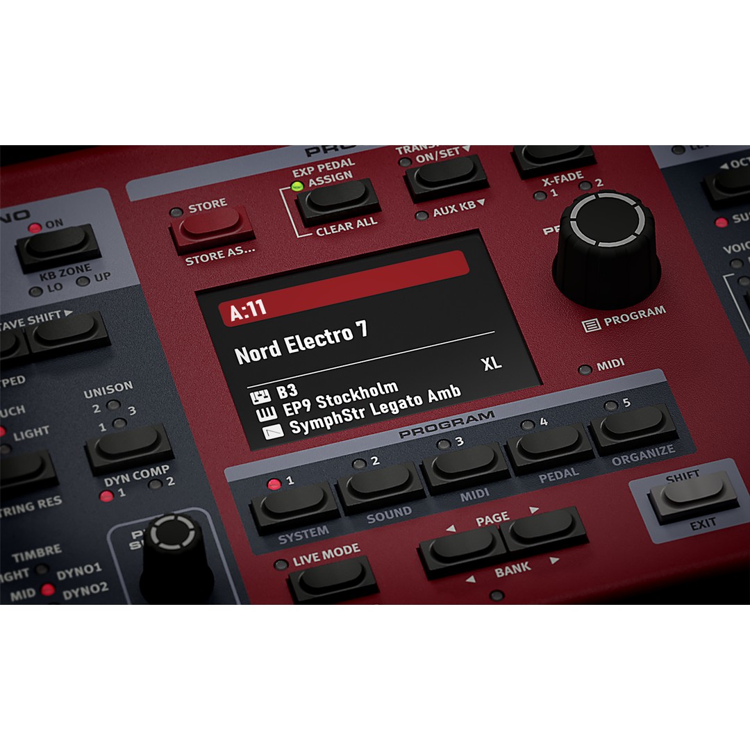 NORD ELECTRO 7 73‑note Semi‑Weighted Waterfall Keybed - A1 Sound