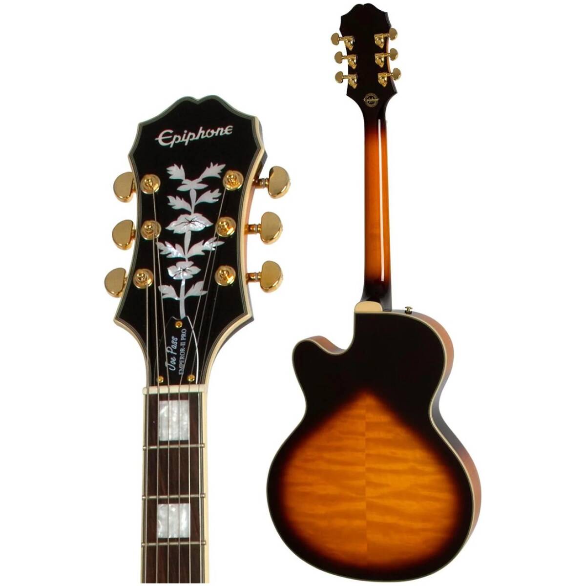 Epiphone ETEP-VS Joe Pass Emperor II PRO Vintage Sunburst - Image 6
