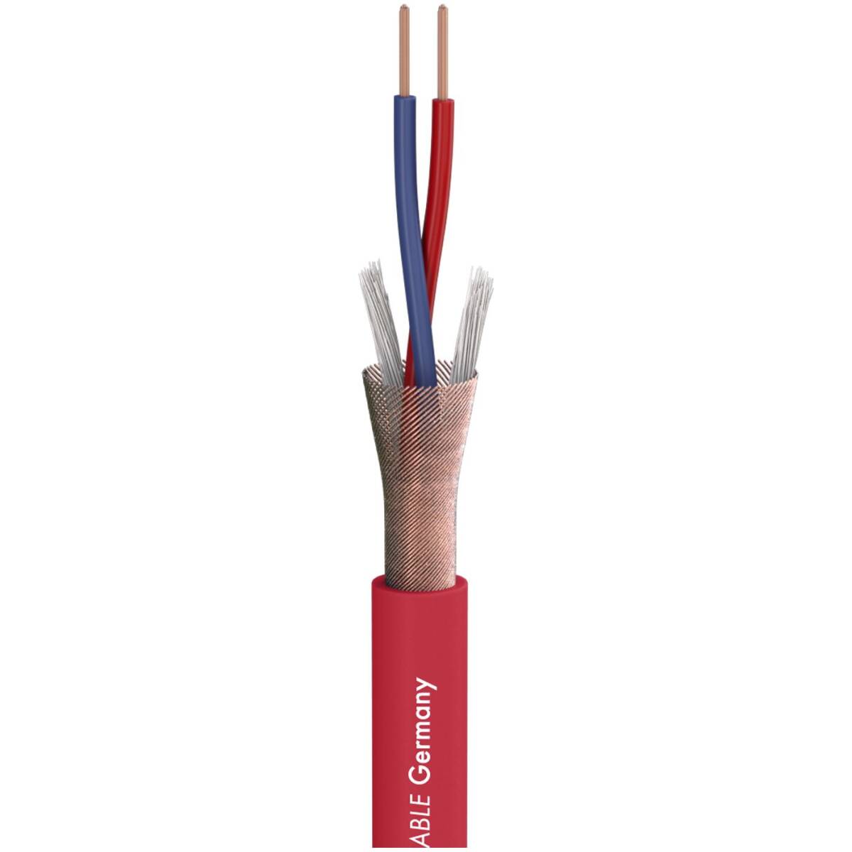 Sommer Cable 200-0003 Microphone Cable Stage 22 Highflex; 2 x 0,22 sq. mm; PVC 6,40 mm; Red - Image 2