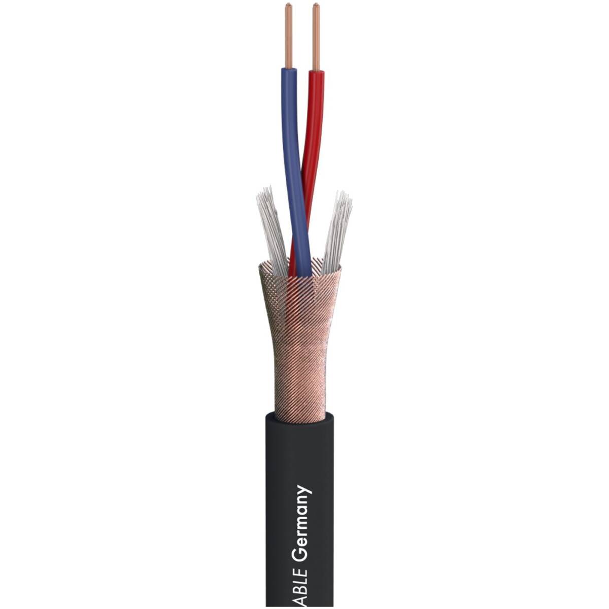 Sommer Cable SOM-200-0001 Microphone Cable Stage 22 Highflex; 2 x 0,22 sq. mm; PVC 6,40 mm; Black - Image 2