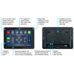 Atlona AT-VTPG-1000VL-WH Velocity System 10" VESA Mount Touch Panel With Gateway LED – White - Image 2