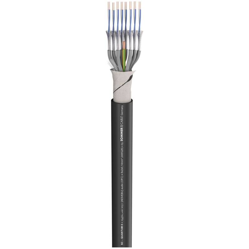 Sommer Cable SOM-100-0451-08 Multipair SC-Quantum QMC; S-PVC; Black | 2 x 0,14 sq. mm x Number Of Pairs | 08