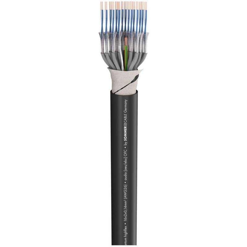 Sommer Cable SOM-100-0451-16 Multipair SC-Quantum QMC; S-PVC; Black | 2 x 0,14 sq. mm x Number Of Pairs | 16