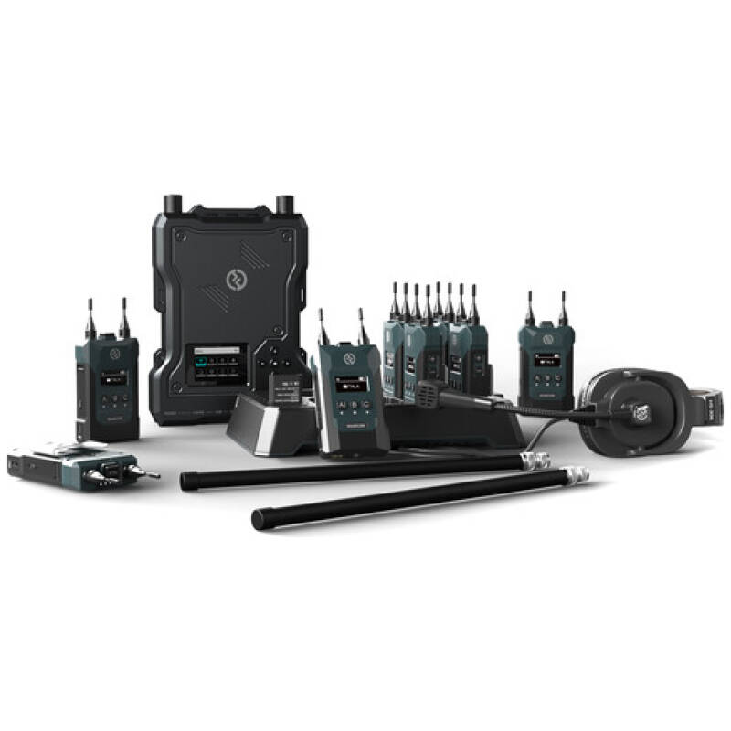 Hollyland Solidcom M1-8BP Full-Duplex Wireless Intercom Solution - Station  with 8 Beltpacks and LEMO Headsets