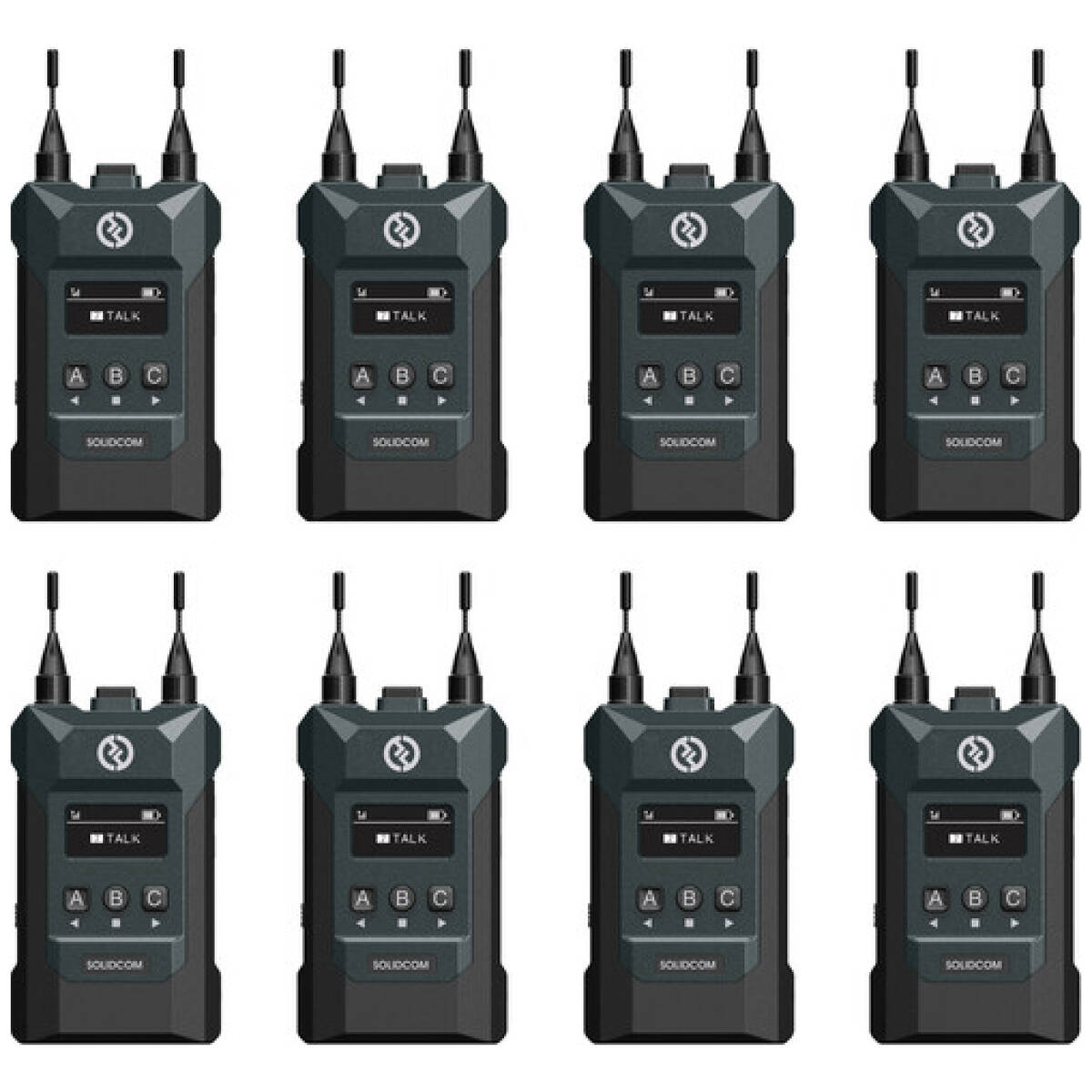 Hollyland Solidcom M1-8BP Full-Duplex Wireless Intercom Solution - Station  with 8 Beltpacks and LEMO Headsets - Image 2