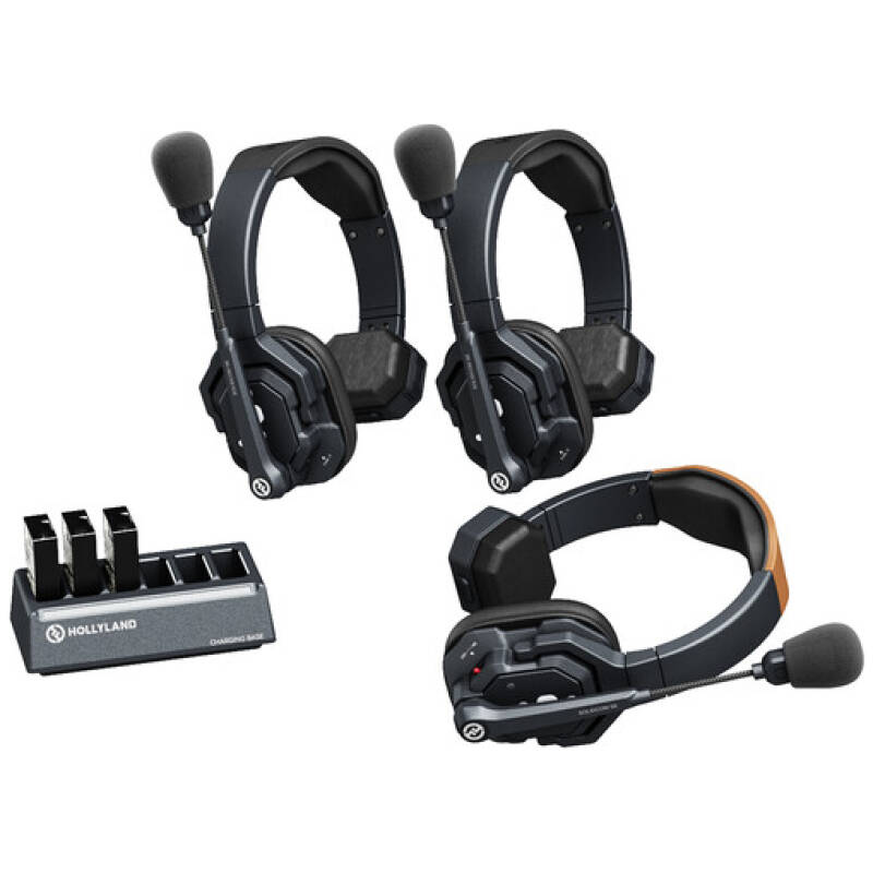 Hollyland Solidcom SE-3S Wireless 3-Person Noise Cancelling Headset Intercom
