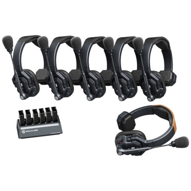 Hollyland Solidcom SE-6S Wireless 6-Person Noise Cancelling Headset Intercom