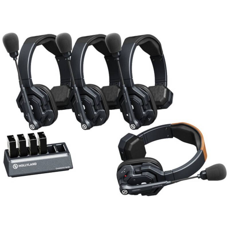 Hollyland Solidcom SE-4S Wireless 4-Person Noise Cancelling Headset Intercom