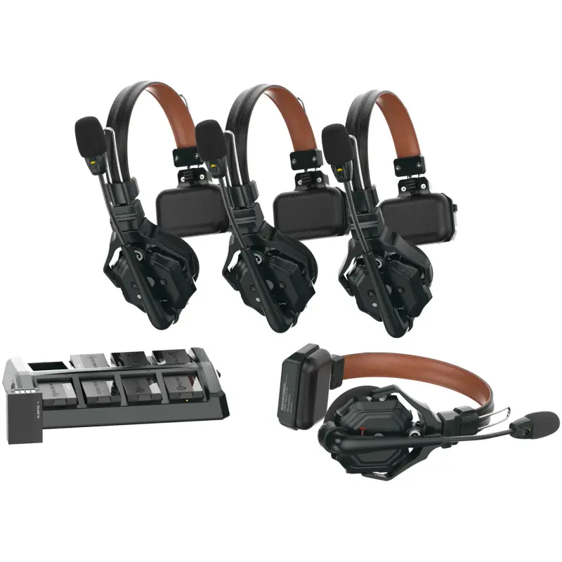 Hollyland Solidcom C1 Pro-4S Full-Duplex ENC Wireless Intercom System With 4 Headsets