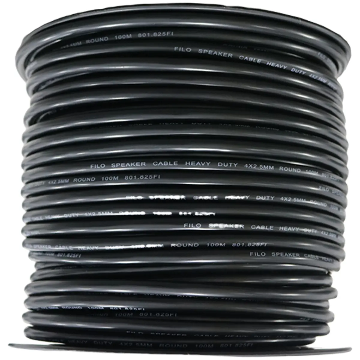 Filo RO2.5BX4 Speaker Cable 2.5MM Black 4 Core Round 100M - Image 4