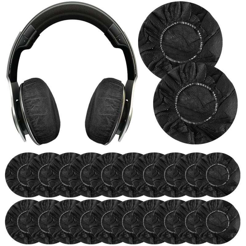 Axxent Hygiene Black Protection Covers For Headphones (20 pcs)