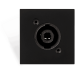 Audac AUA-CP45SPES/B Connection Plate D-Size Speaker 45 X 45 mm - Solderless Black Version