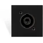 Audac AUA-CP45SPES/B Connection Plate D-Size Speaker 45 X 45 mm - Solderless Black Version