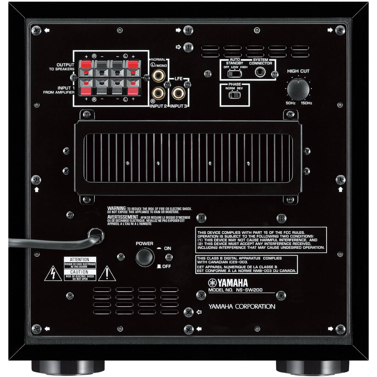 Yamaha NS-SW200 Subwoofer Matt Black - Image 2